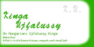 kinga ujfalussy business card